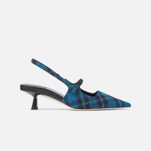 NWT JIMMY CHOO Didi 45 Tartan Slingback Pump
